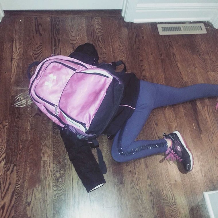 Упавший рюкзак