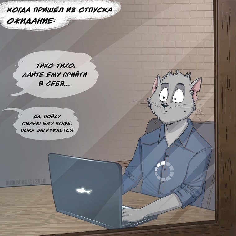 Когда вернулся из отпуска