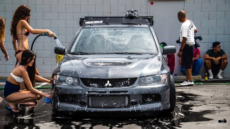 Смешная мойка авто