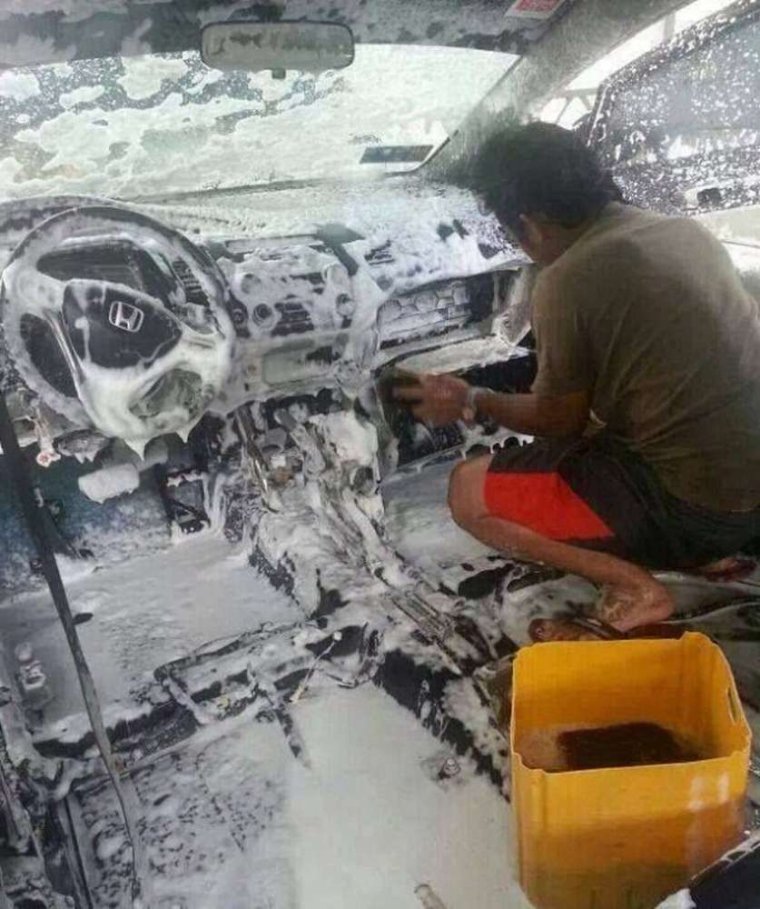 Прикол про мытье машины