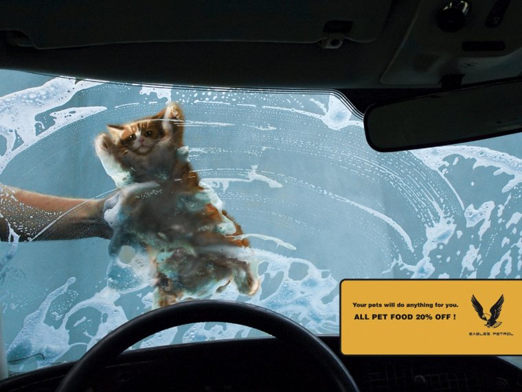 Прикольная реклама мойки