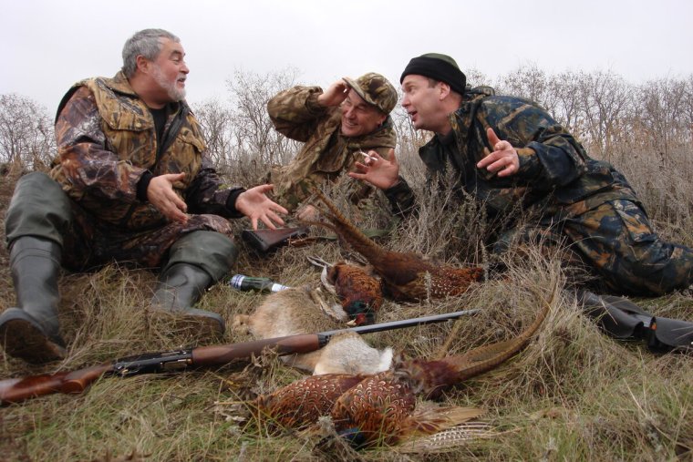 Мужики на охоте