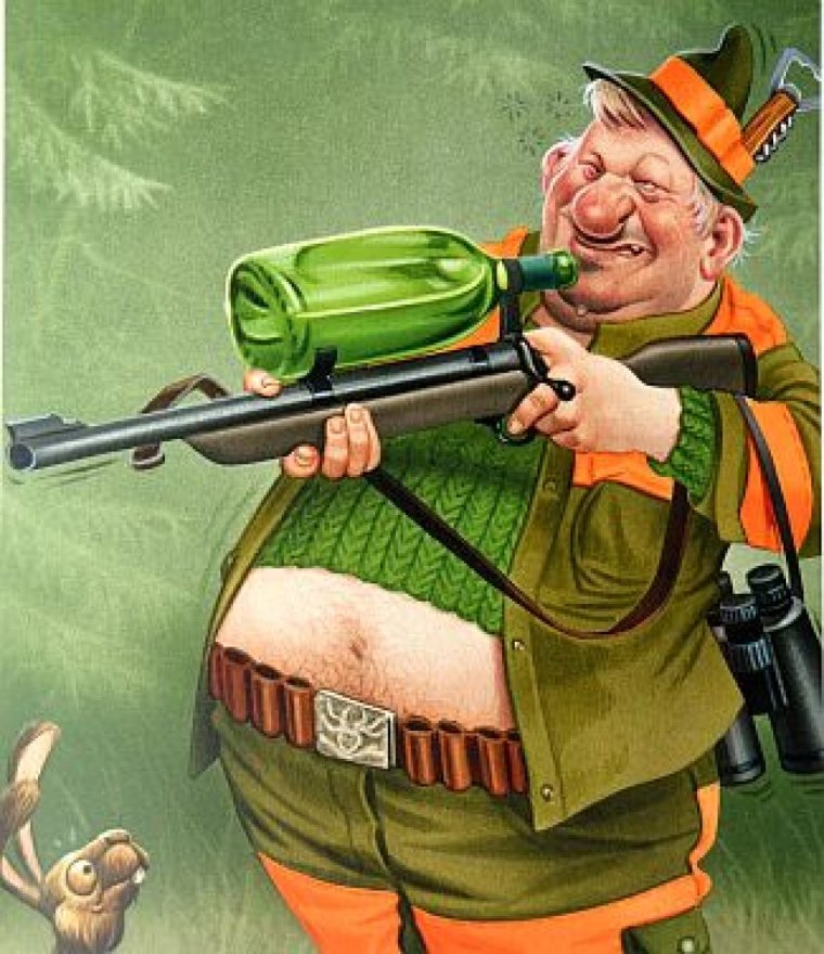 Карикатуры про охоту