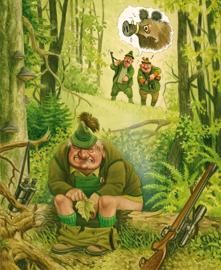 Охотник с собакой