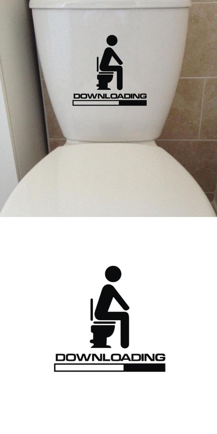 Наклейка "туалет"