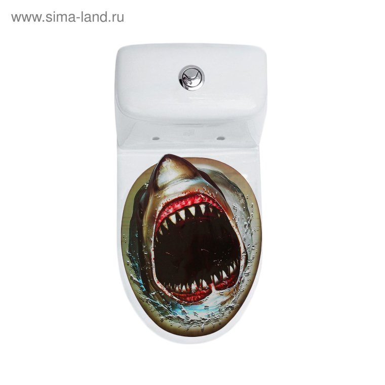 Наклейка на крышку унитаза крысы