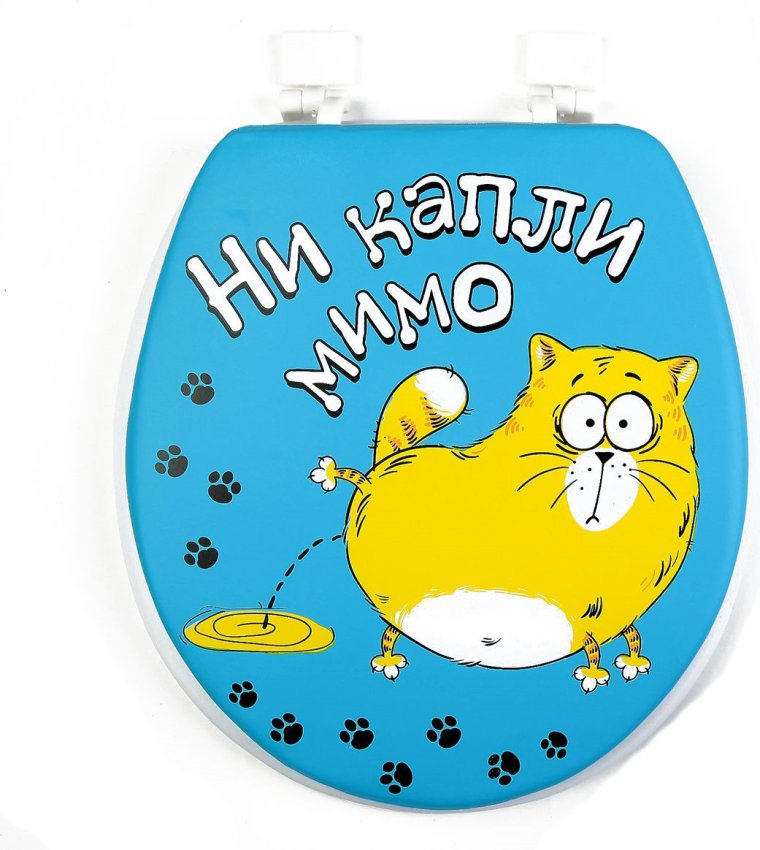 Наклейка на унитаз от застройщика