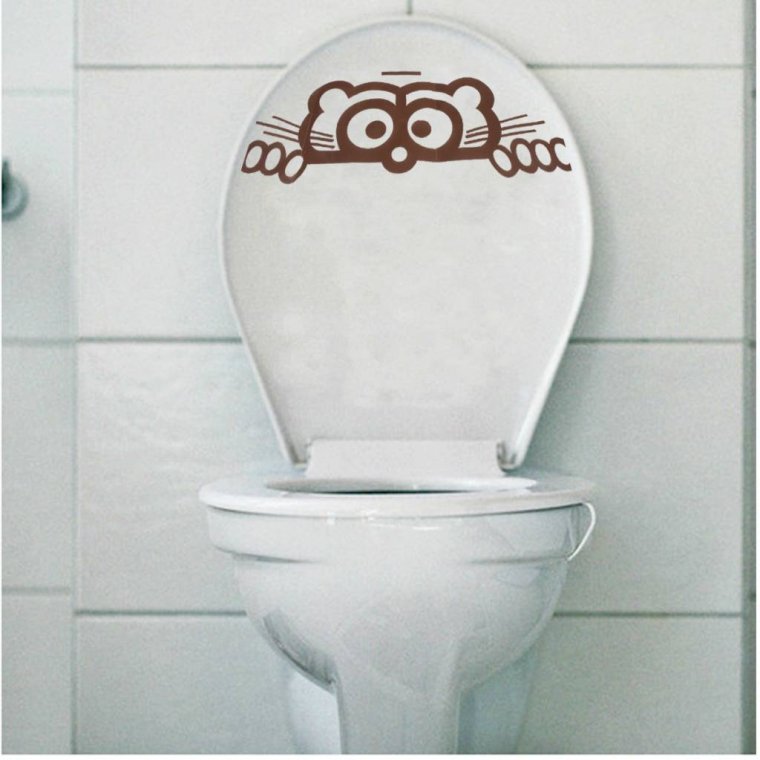 Трафарет на крышку унитаза