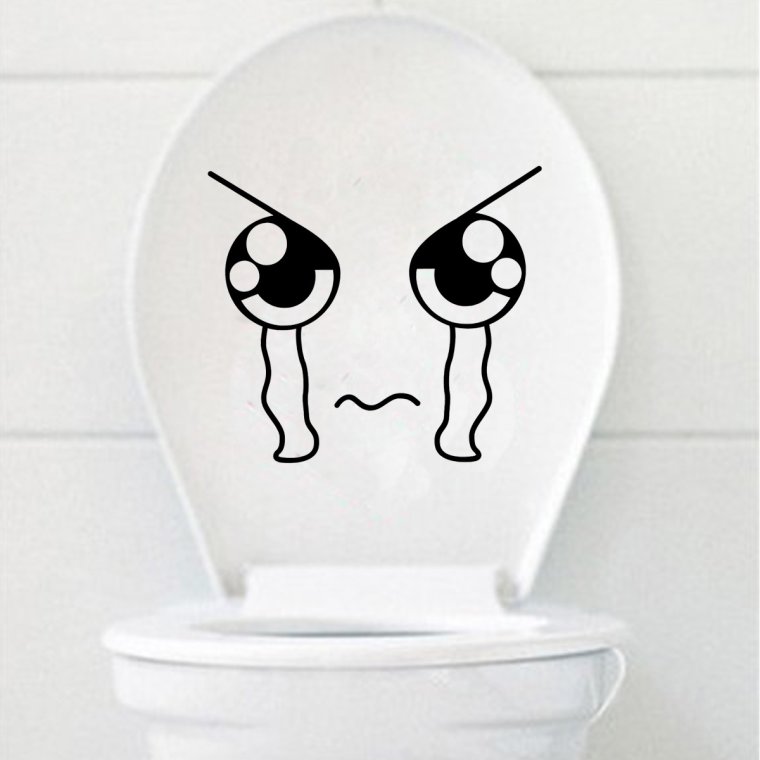 Прикольные наклейки на крышку унитаза