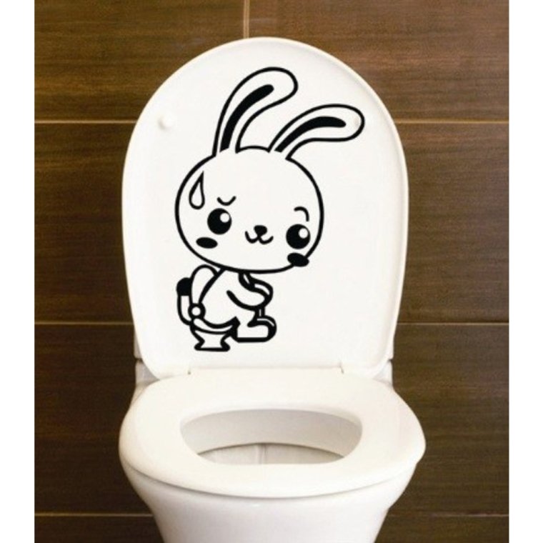 Наклейки для туалетной комнаты