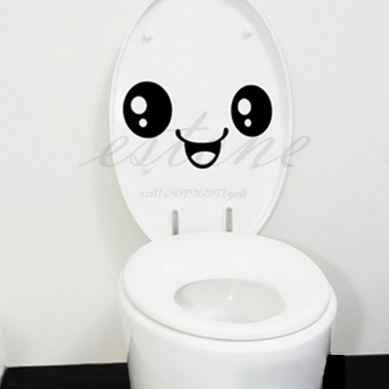 Наклейка Смайл на унитаз