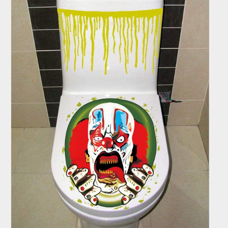 Наклейка на крышку унитаза