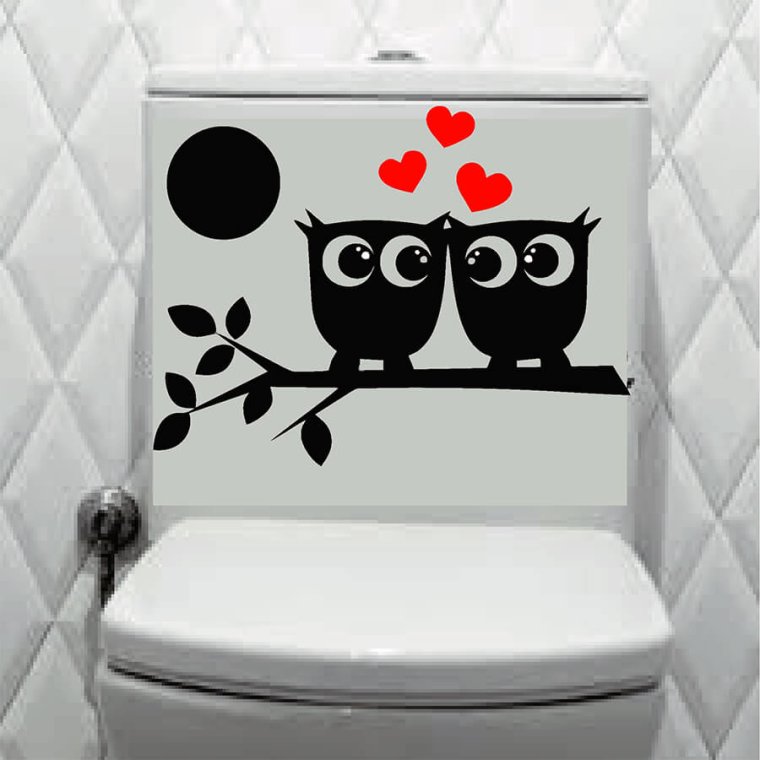 Наклейка "туалет"