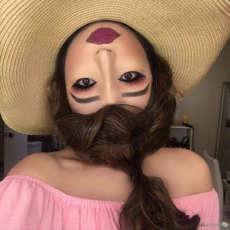 Макияж вверх ногами