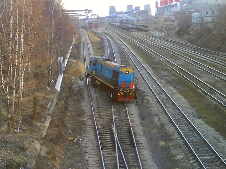 Поезд дрифтит