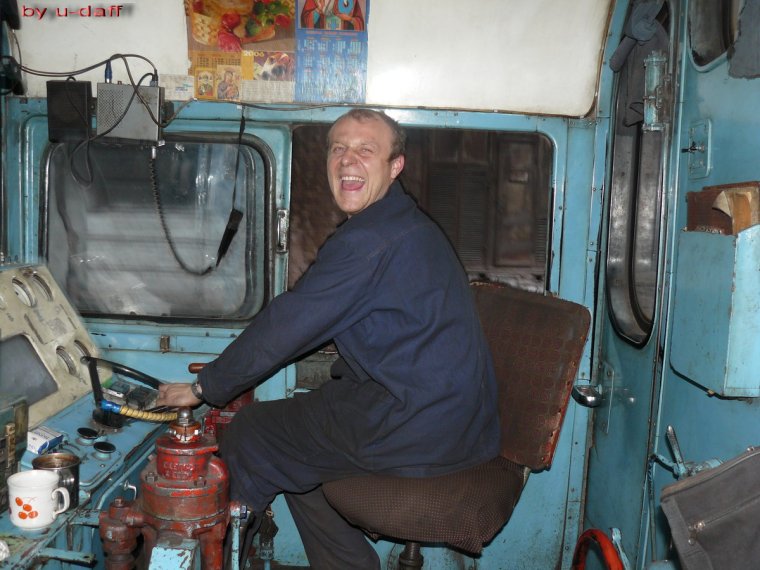 Смешные машинисты в кабине