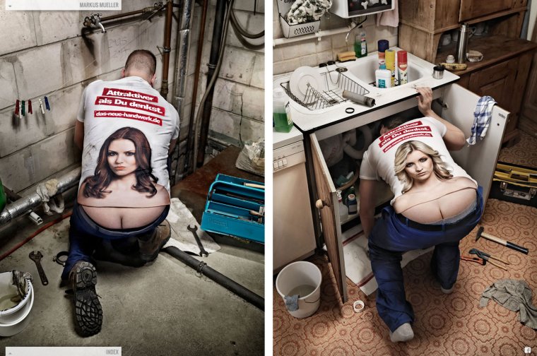 Креативная реклама сантехники