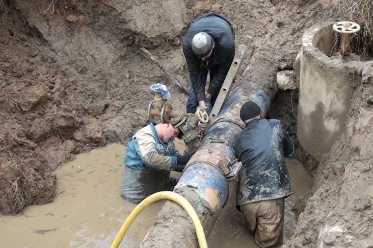 Порыв водопровода