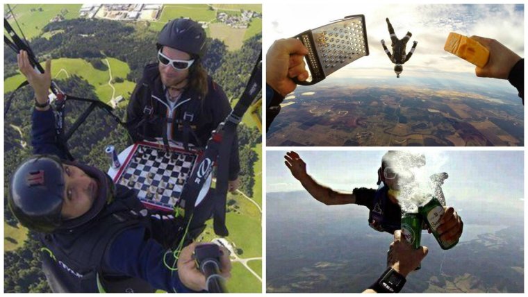 Прыжок с парашютом юмор