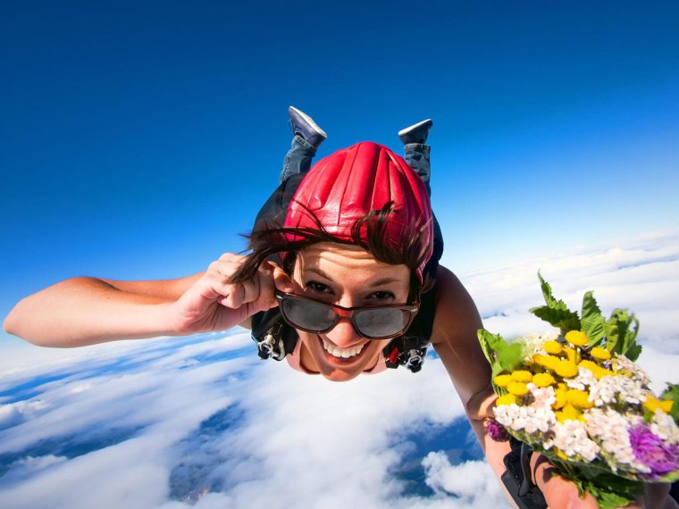 Открытка парашют