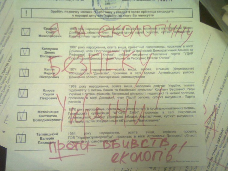 Селфи с бюллетенем