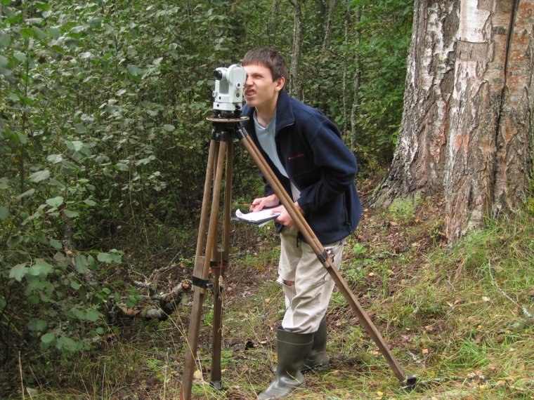 Смешной геодезист