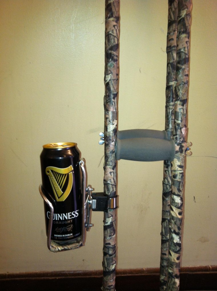 Приколы костыли с пивом