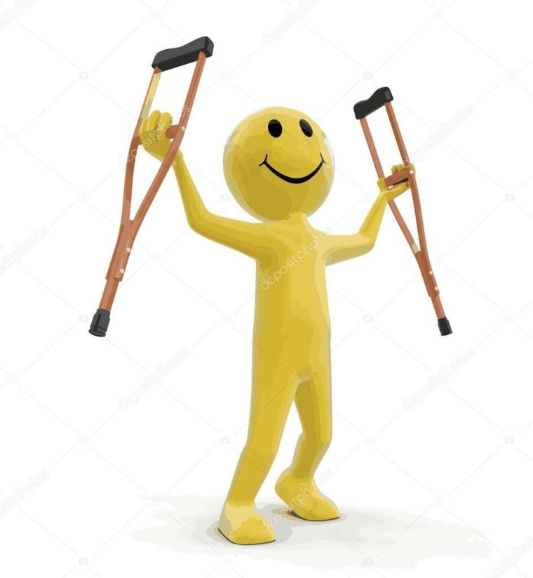 Человечек на костылях