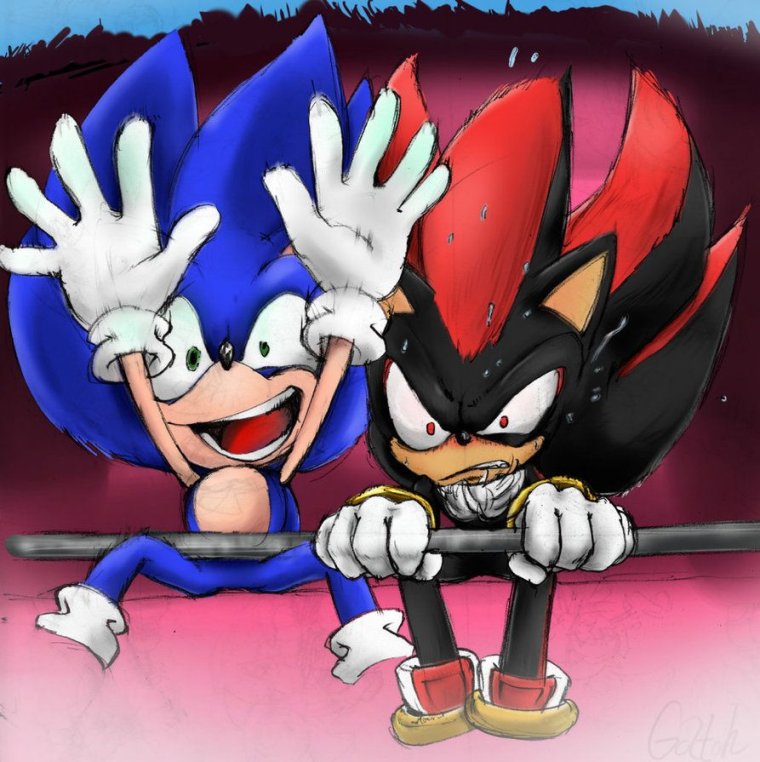 Шедоу душит Соника