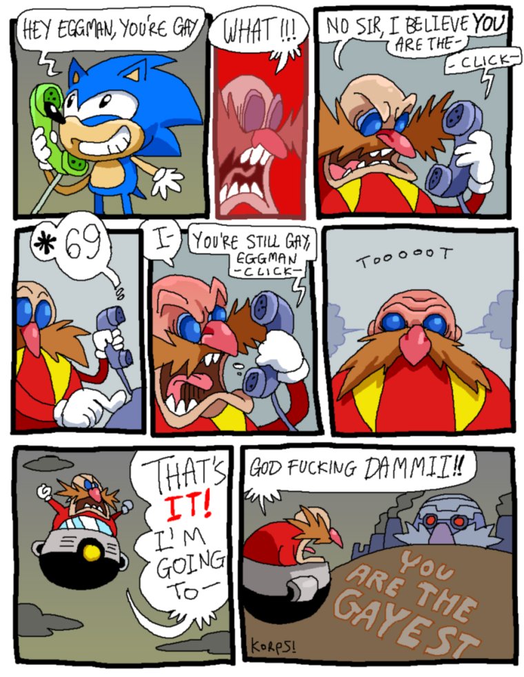 Фан комиксы про Соника