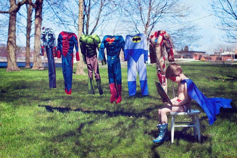 Прикольные фото супергероев