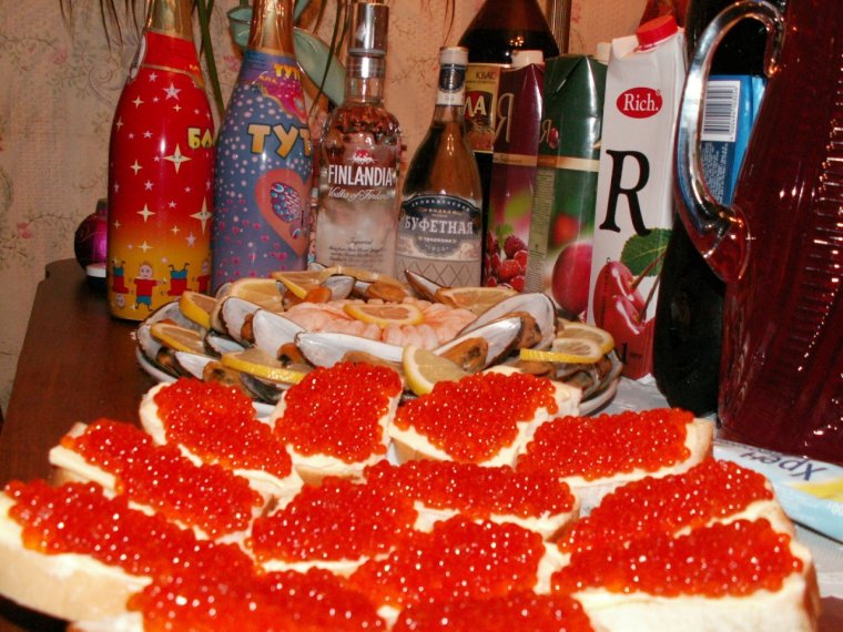 Черная икра новый год