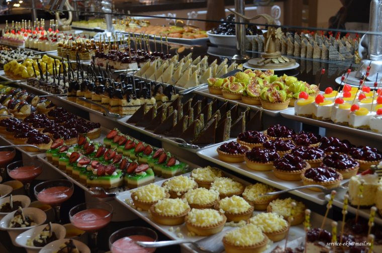 Шведский стол в Турции сладости
