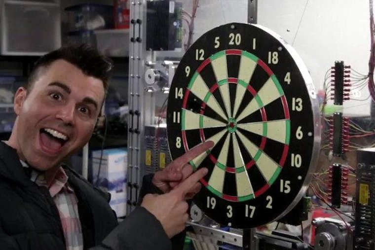 Дартс с закрытыми глазами