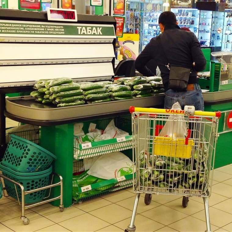 Приколы на кассе в магазине