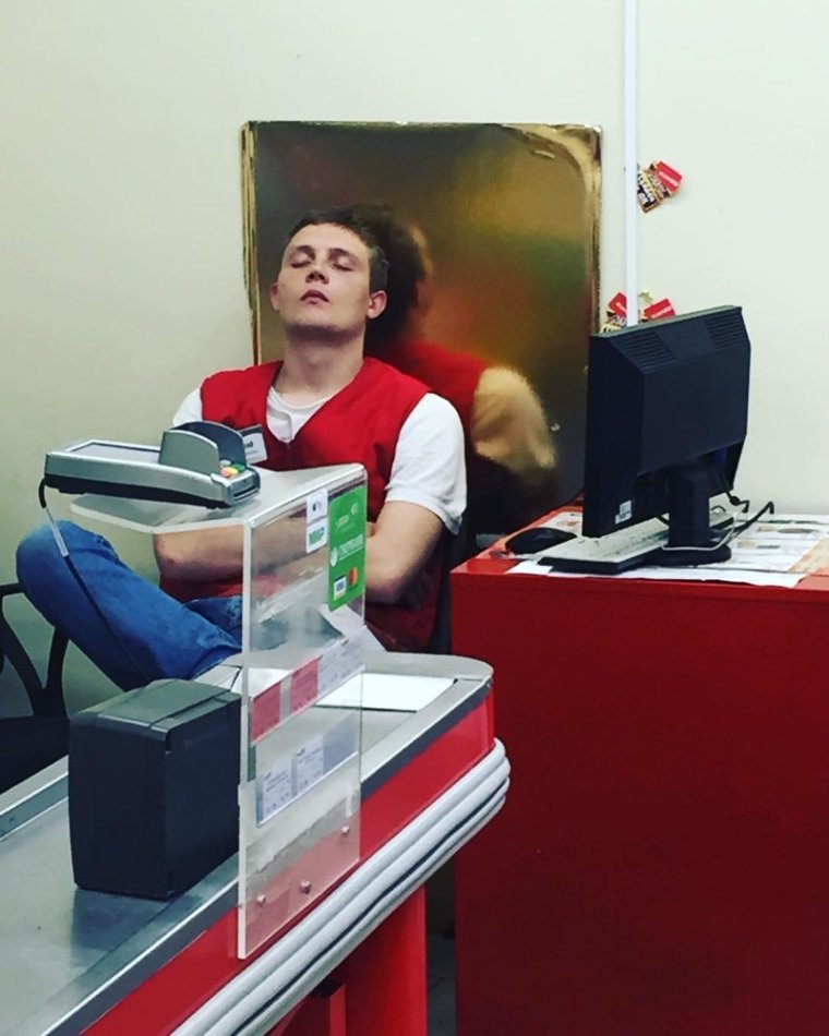Смешная кассирша