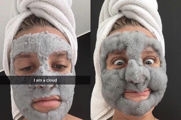 Черная пузырьковая маска Корея