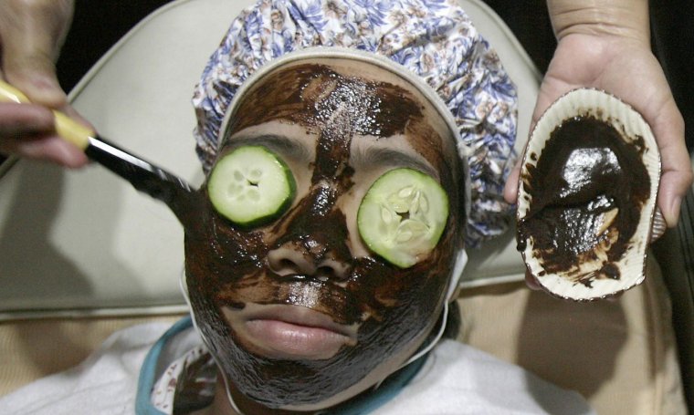 Косметическая маска для лица прикол