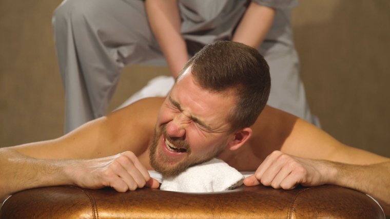 Болезненный массаж