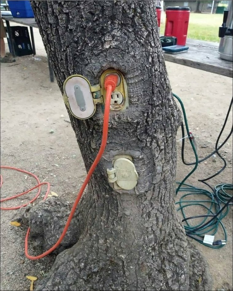 Заземление прикол