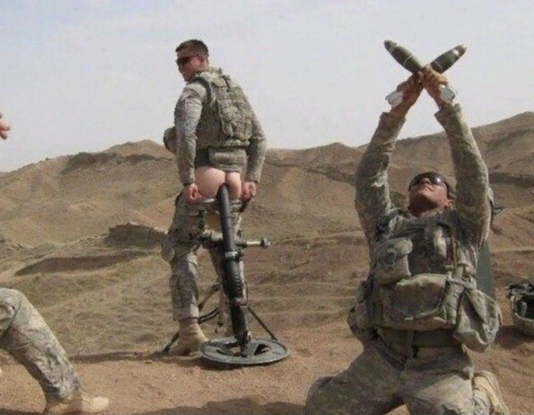 Американский солдат обосрался