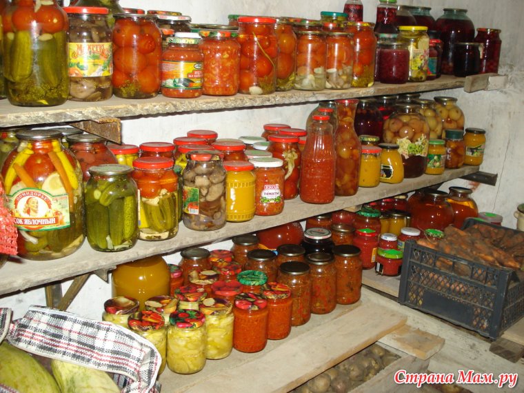 Подвал с заготовками