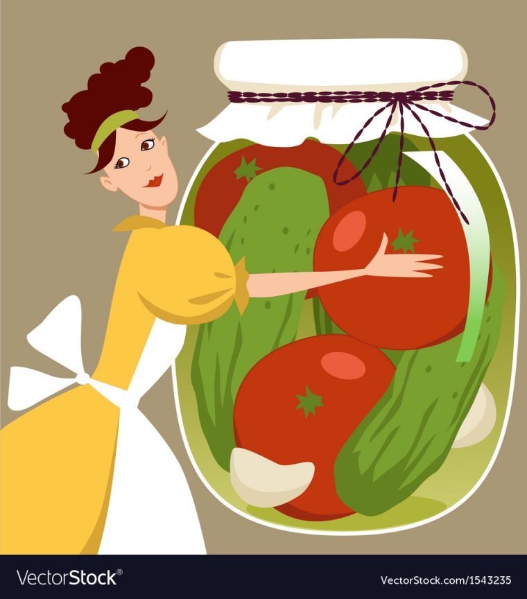 Заготовки на зиму нарисовать