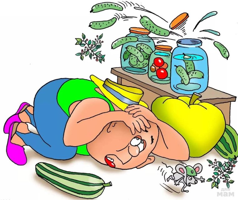 Огород карикатура