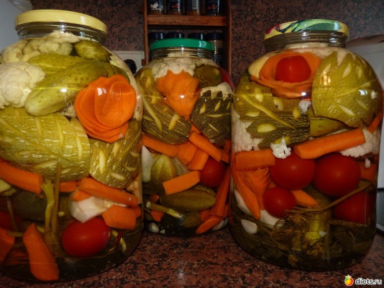 Овощное ассорти заготовки