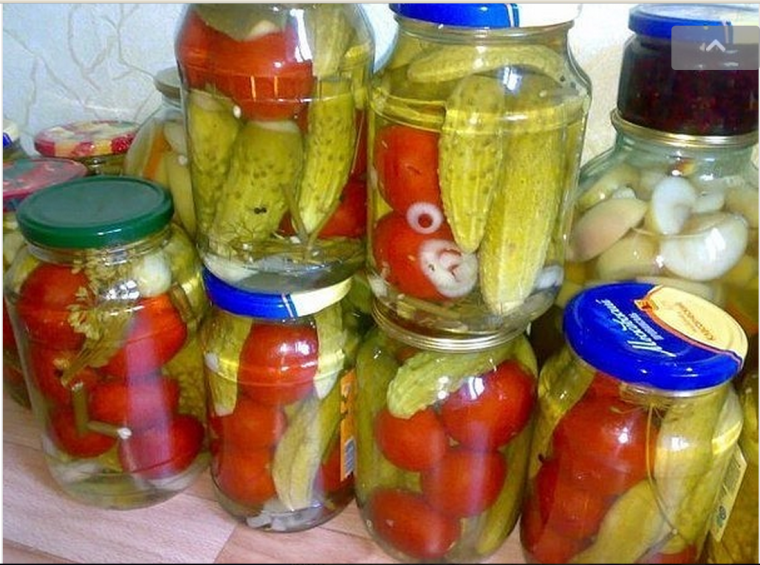 Маринованные овощи ассорти