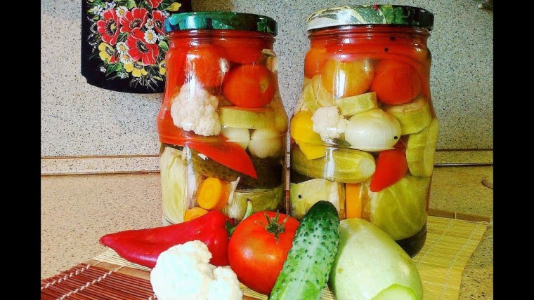 Ассорти овощей на зиму