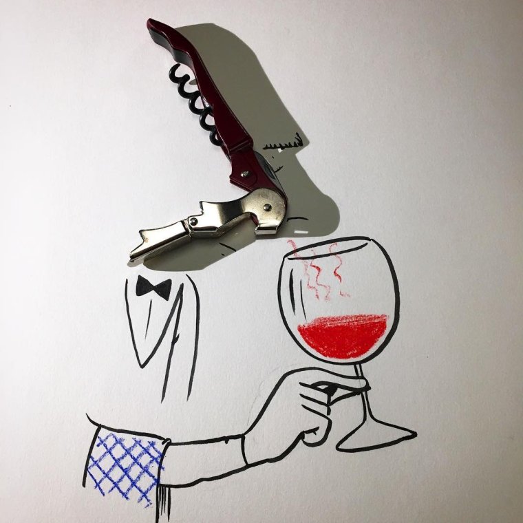 Рисунки с реальными предметами