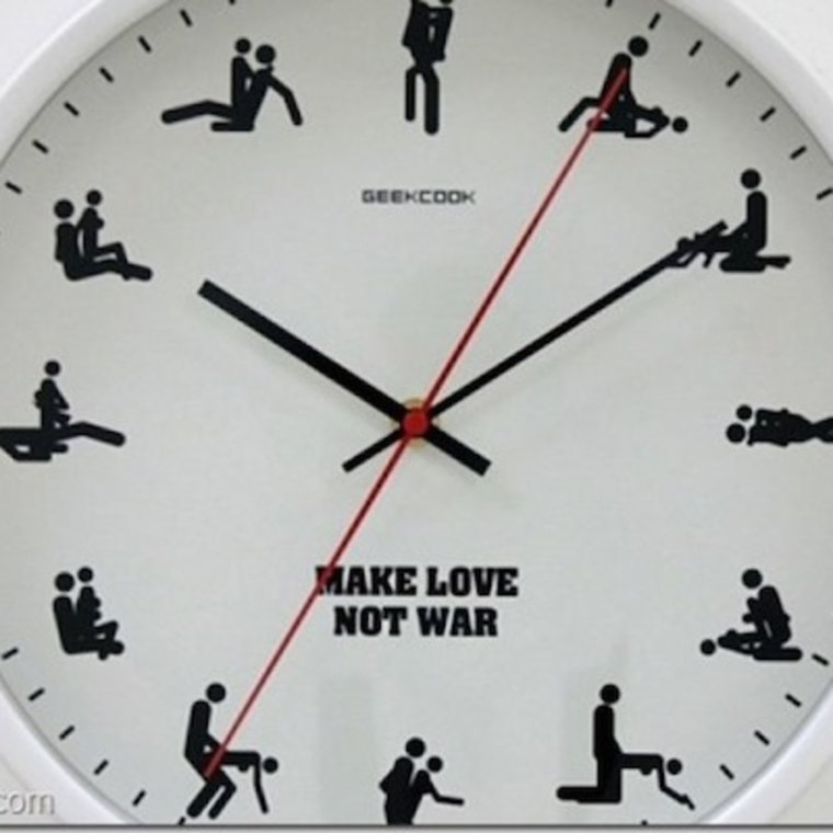 Часы с позами на циферблате