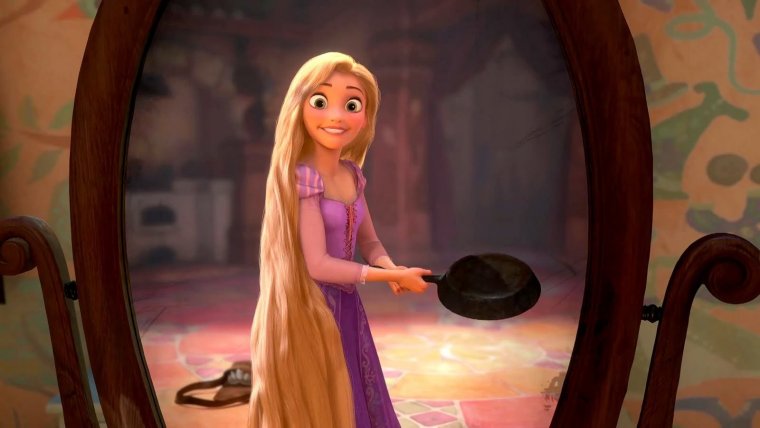 Рапунцель со сковородкой